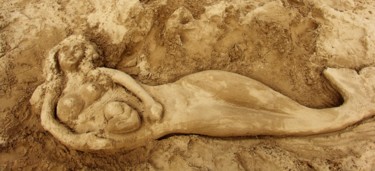 Sculpture titled "Marmaid" by Christine Pons, Original Artwork, Sand