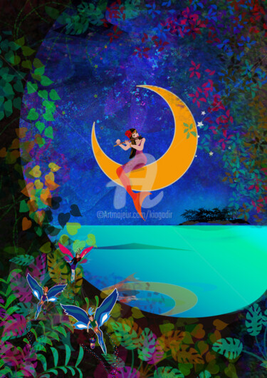 Arte digital titulada "princesa sirena.jpg" por Kio, Obra de arte original, Trabajo Digital 2D