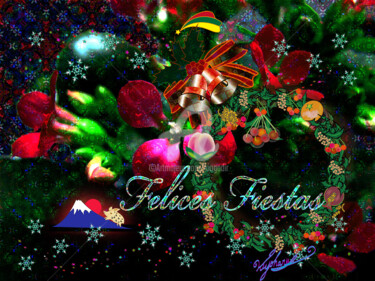 Digitale Kunst mit dem Titel "Felices Fiestas.jpg" von Kio, Original-Kunstwerk, 2D digitale Arbeit