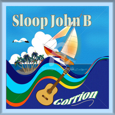 Цифровое искусство под названием "Sloop John B/ Why o…" - Kio, Подлинное произведение искусства, Цифровая живопись