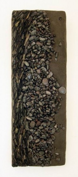 Sculpture intitulée "planche de pierre" par Kire, Œuvre d'art originale