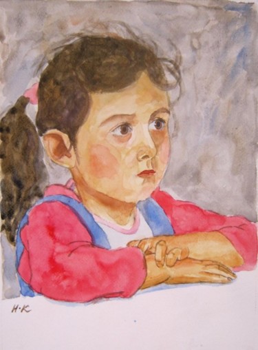 Картина под названием "Маленькая девочка" - Igor Kirichenko, Подлинное произведение искусства