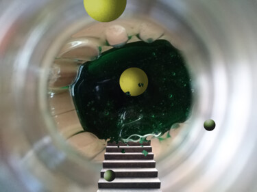 Digitale Kunst getiteld "gravitation interne" door Kiriko, Origineel Kunstwerk, Foto Montage