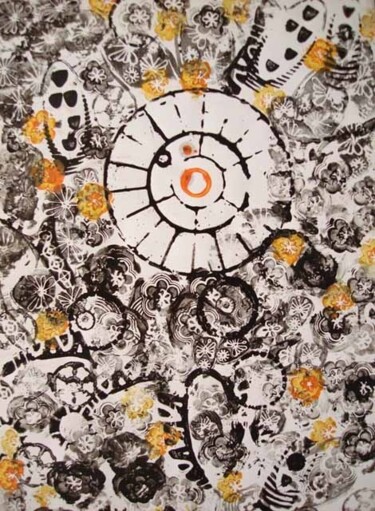Картина под названием "Цветы" - Kirill Bulatov Булатов, Подлинное произведение искусства, Масло