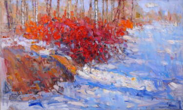 Картина под названием "Красная Весна" - Кирилл Девочкин, Подлинное произведение искусства, Масло