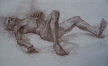 Рисунок под названием "Бессилие" - Кирилл Петренко, Подлинное произведение искусства, Древесный уголь