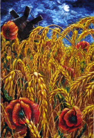 绘画 标题为“,,В поле,,” 由Кирилл Письменский, 原创艺术品, 彩画