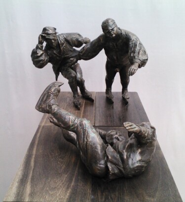 Скульптура под названием "Нидерландская тройк…" - Кирилл Рахматуллин, Подлинное произведение искусства, Бронза