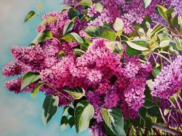 제목이 "Lilac"인 미술작품 Kirill Shevchenko로, 원작, 아크릴 나무 들것 프레임에 장착됨