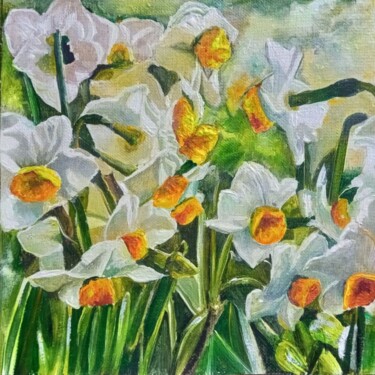 「Daffodils」というタイトルの絵画 Kirill Shevchenkoによって, オリジナルのアートワーク, アクリル