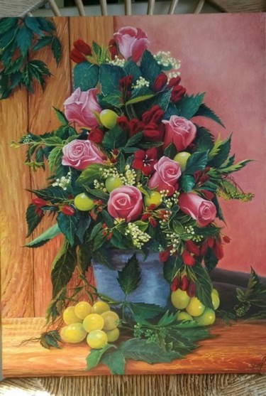 Картина под названием "Летний букет" - Кирилл Янковский, Подлинное произведение искусства