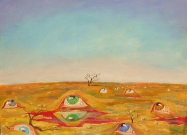 eyes Painting titled "eyes" by Kyrylo Bondarenko, Original Art, Oil
