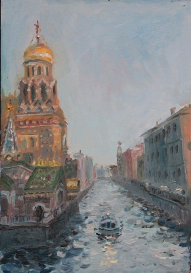 Peinture intitulée "Saint-Peterburg" par Kirill Zemtsov, Œuvre d'art originale, Huile