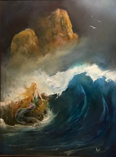 Painting titled "Amatheia" by Kirk Ruse, Original Artwork, Oil