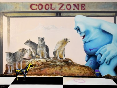Schilderij getiteld "Cool Zone" door Kirk Shiflett, Origineel Kunstwerk, Olie