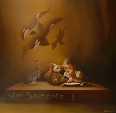 Peinture intitulée ""You Become" par Kirk Shiflett, Œuvre d'art originale, Huile