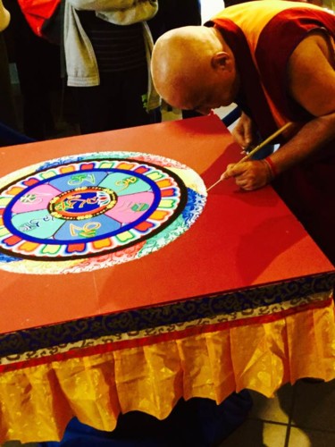 Fotografie getiteld "Mandala du Lama" door Kirlian, Origineel Kunstwerk, Niet gemanipuleerde fotografie