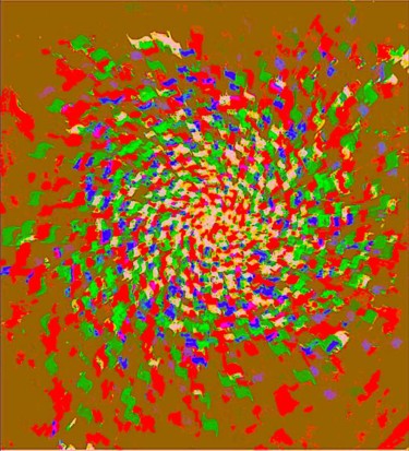 Цифровое искусство под названием "Spiral" - Kirlian, Подлинное произведение искусства, Цифровая живопись