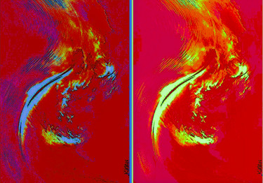 Arte digitale intitolato "Flux x 2" da Kirlian, Opera d'arte originale, Pittura digitale