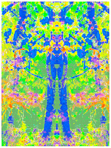 Digitale Kunst getiteld "Chewing Man" door Kirlian, Origineel Kunstwerk, Foto Montage
