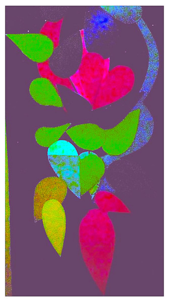 Arts numériques intitulée "Coeurs/ Collage Art…" par Kirlian, Œuvre d'art originale, Peinture numérique
