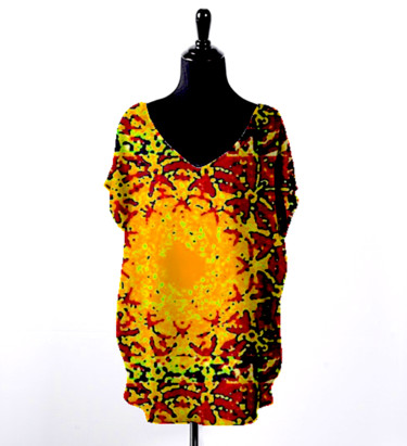 Handwerk mit dem Titel "Sunny" von Kirlian, Original-Kunstwerk, Damenkleidung