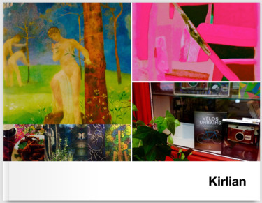 Arte digitale intitolato "Mon Livre d'Artiste" da Kirlian, Opera d'arte originale, Fotomontaggio