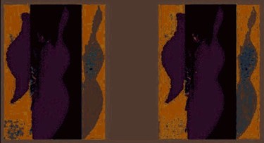 Arts numériques intitulée "Purple d'Or" par Kirlian, Œuvre d'art originale, Peinture numérique