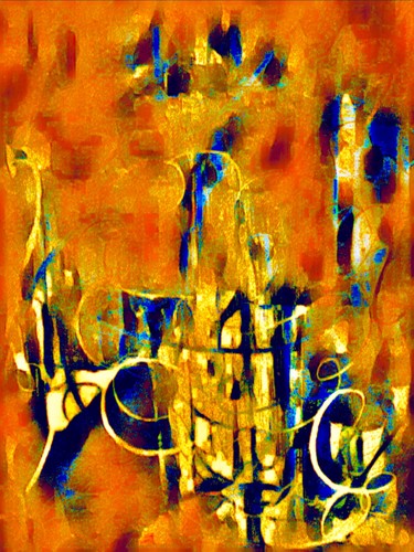 Digitale Kunst mit dem Titel "Amore di Pinttura" von Kirlian, Original-Kunstwerk, Digitale Malerei