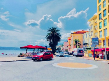 Menton, dernier Rond-point avant l’Italie.. Photography titled "Menton, dernier Ron…" by Kirlian, Original Art,
