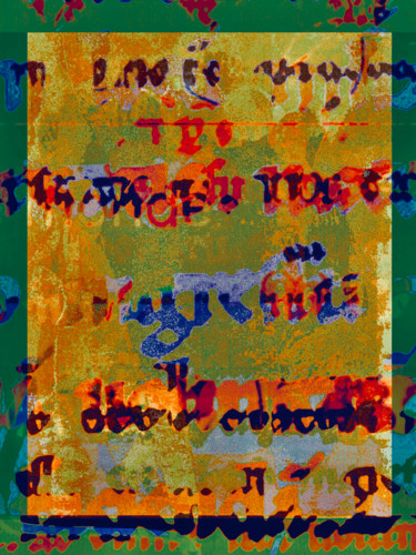 Digitale Kunst mit dem Titel "Le Chant des Voyell…" von Kirlian, Original-Kunstwerk, 2D digitale Arbeit