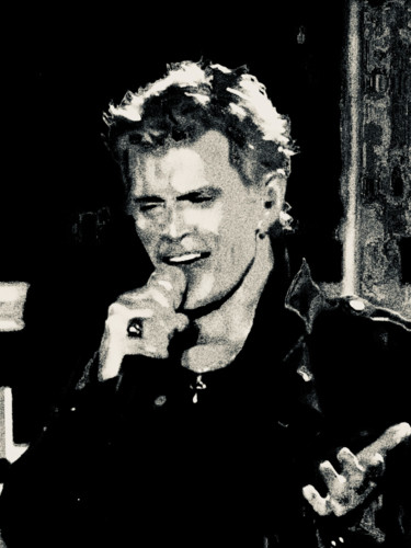 「Billy Idol」というタイトルの写真撮影 Kirlianによって, オリジナルのアートワーク, 操作する