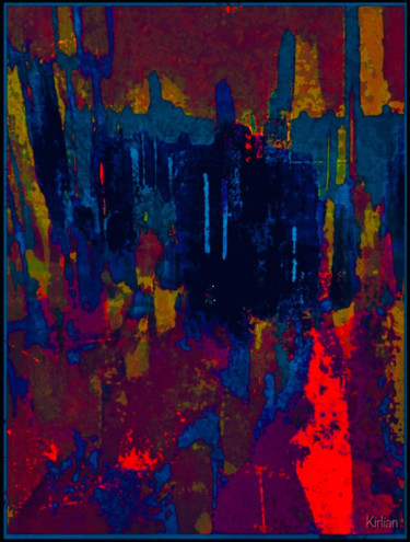 Arts numériques intitulée "Le Sang des Vignes…" par Kirlian, Œuvre d'art originale, Peinture numérique