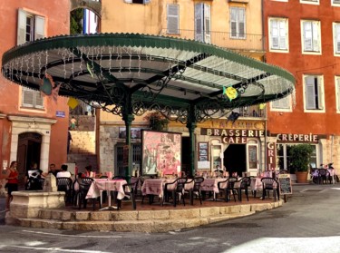 Фотография под названием "«  Grasse, Place de…" - Kirlian, Подлинное произведение искусства, Не манипулируемая фотография