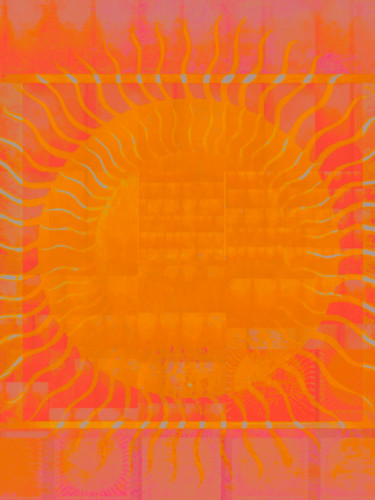 Digital Arts με τίτλο "Human Sun" από Kirlian, Αυθεντικά έργα τέχνης, 2D ψηφιακή εργασία