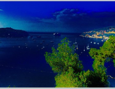 Фотография под названием "La Grande Bleue ( P…" - Kirlian, Подлинное произведение искусства, Цифровая фотография