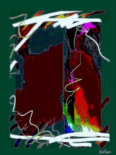 Digitale Kunst mit dem Titel "Rough Trade" von Kirlian, Original-Kunstwerk, 2D digitale Arbeit