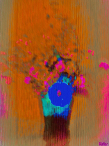 Digitale Kunst mit dem Titel "Flowers ( Hommage à…" von Kirlian, Original-Kunstwerk, 2D digitale Arbeit