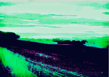 Arte digitale intitolato "The Valley / Landsc…" da Kirlian, Opera d'arte originale, Lavoro digitale 2D