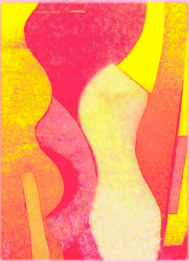 Digitale Kunst mit dem Titel "Musika" von Kirlian, Original-Kunstwerk, Digitale Malerei