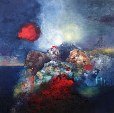 Картина под названием "The Lighthouse" - Vasco Kirov, Подлинное произведение искусства, Акрил