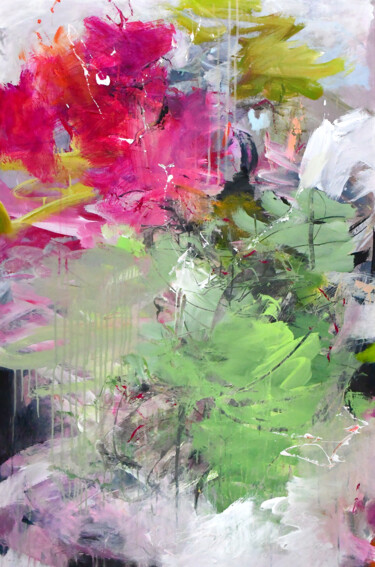 Картина под названием "In the undergrowth" - Kirsten Handelmann, Подлинное произведение искусства, Акрил Установлен на Дерев…