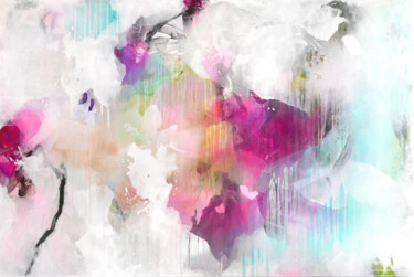 Картина под названием "Coloring the past" - Kirsten Handelmann, Подлинное произведение искусства, Акрил Установлен на Деревя…