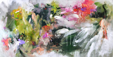 Картина под названием "My paradise is here" - Kirsten Handelmann, Подлинное произведение искусства, Акрил