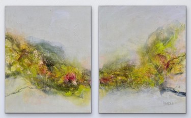 Pittura intitolato "Flower Garden" da Kirsten Schankweiler, Opera d'arte originale, Acrilico