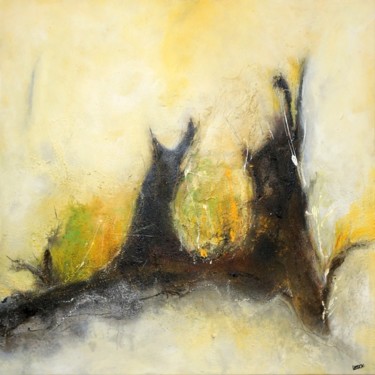 Schilderij getiteld "Abstract Landscape" door Kirsten Schankweiler, Origineel Kunstwerk, Acryl