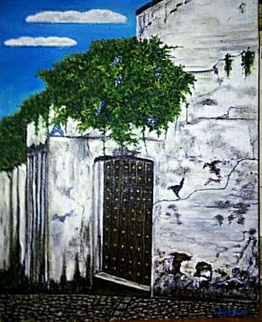 Painting titled "Casa antigua" by Quisco, Original Artwork