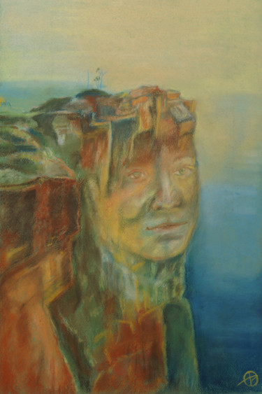 Картина под названием ""На вершине"" - Olesya Dudnik, Подлинное произведение искусства, Пастель