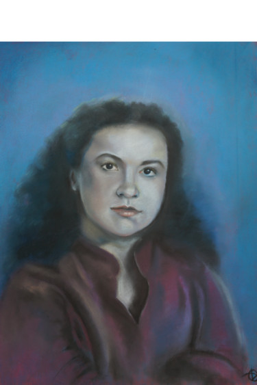 Картина под названием ""Портет Ирины"" - Olesya Dudnik, Подлинное произведение искусства, Пастель