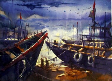 Painting titled "Goa07" by Kishore Singh, Original Artwork